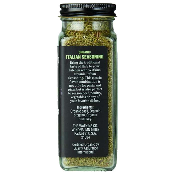 Watkins - Organic Italian Seasoning, 1.2oz - back