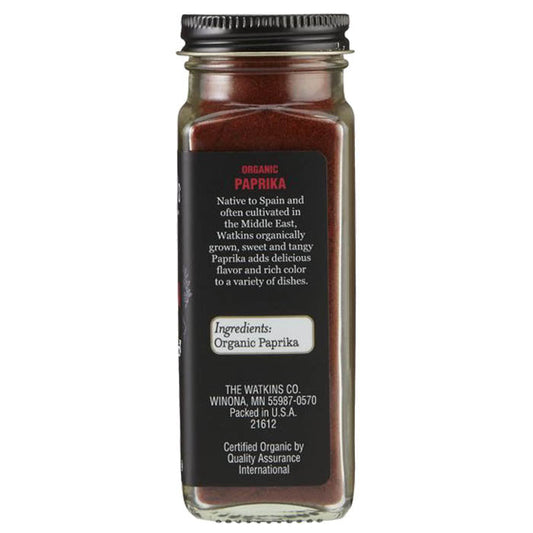 Watkins - Organic Paprika, 2.9oz - back