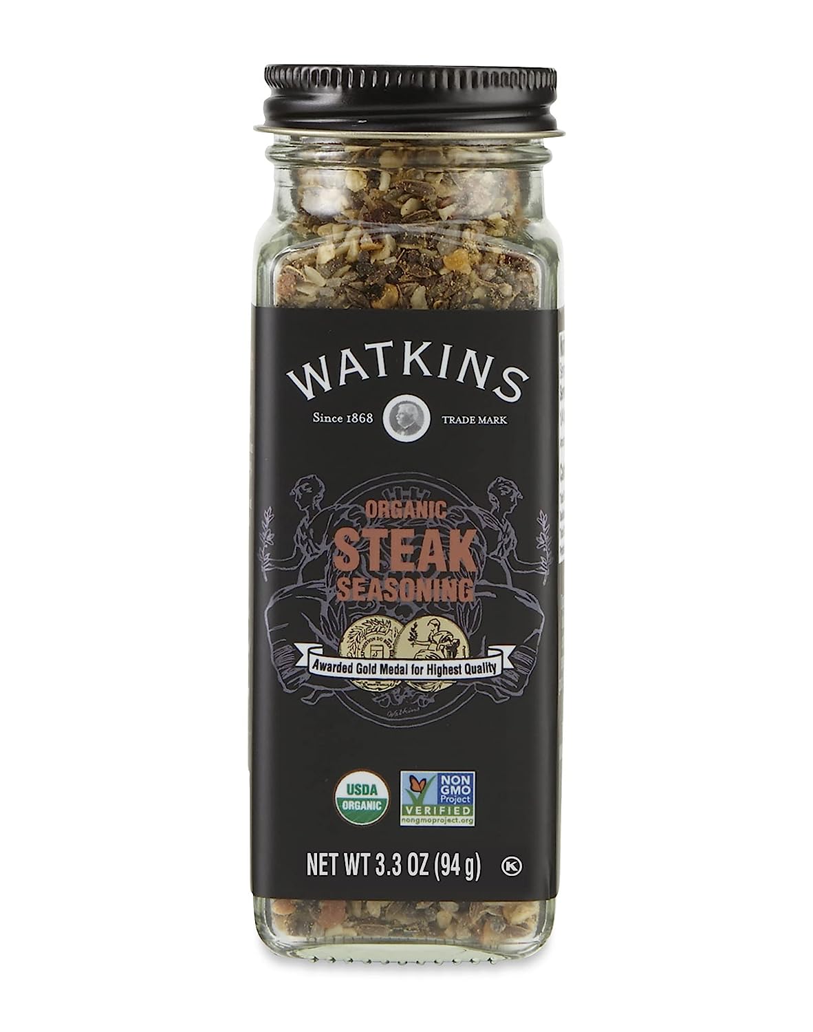 Watkins Seasoning Steak Org 3.3 Oz - Pack Of 3