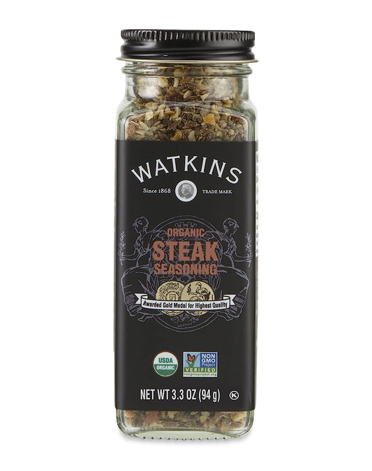 Watkins Seasoning Steak Org 3.3 Oz - Pack Of 3