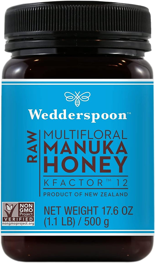 Wedderspoon Honey Raw Manuka Kfctr 12 17.6 Oz - Pack Of 6