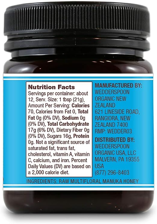 Wedderspoon Honey Raw Manuka Kfctr 12 8.8 Oz - Pack Of 6