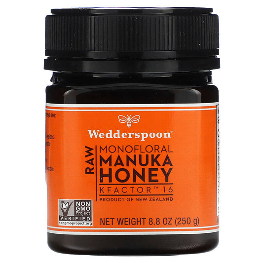 Wedderspoon Honey Raw Manuka Kfctr 16 8.8 Oz - Pack Of 6