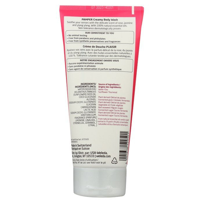 Weleda - Aroma Essentials: Pamper Body Wash , 6.8oz - back