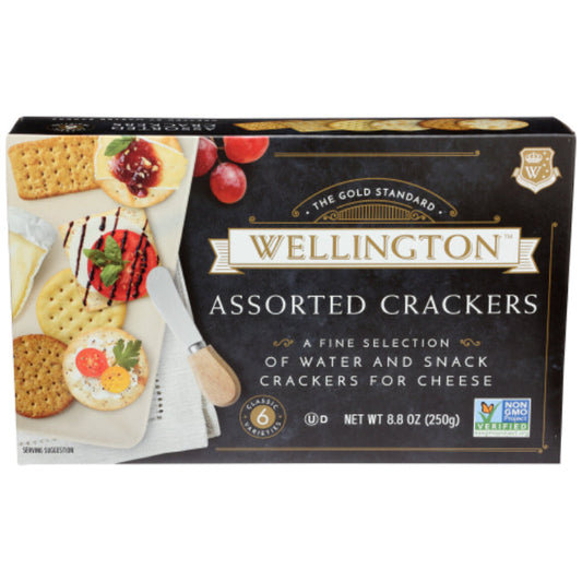 Wellington Assorted Cracker Biscuits, 8.8 Oz - Pack Of 12