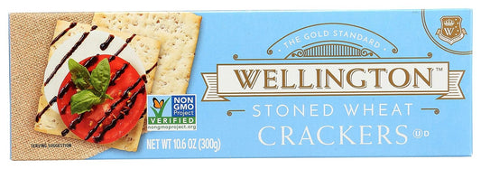 Wellington Cracker Stoned Wheat 10.6 Oz - Pack Of 12