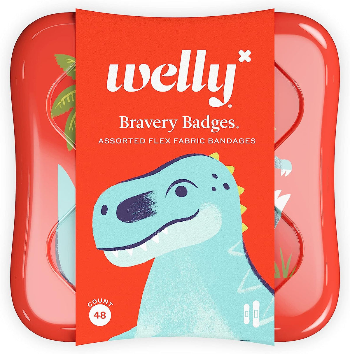 Welly Bandages Dinosaur 48 Pc - Pack Of 4