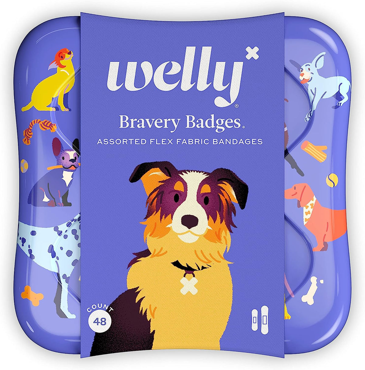 Welly Bandages Doggies 48 Pc - Pack Of 4