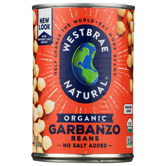 Westbrae - Organic Garbanzo Beans, 15 oz  Pack of 12