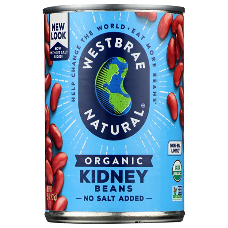 Westbrae - Organic Kidney Beans Fat Free, 15 oz