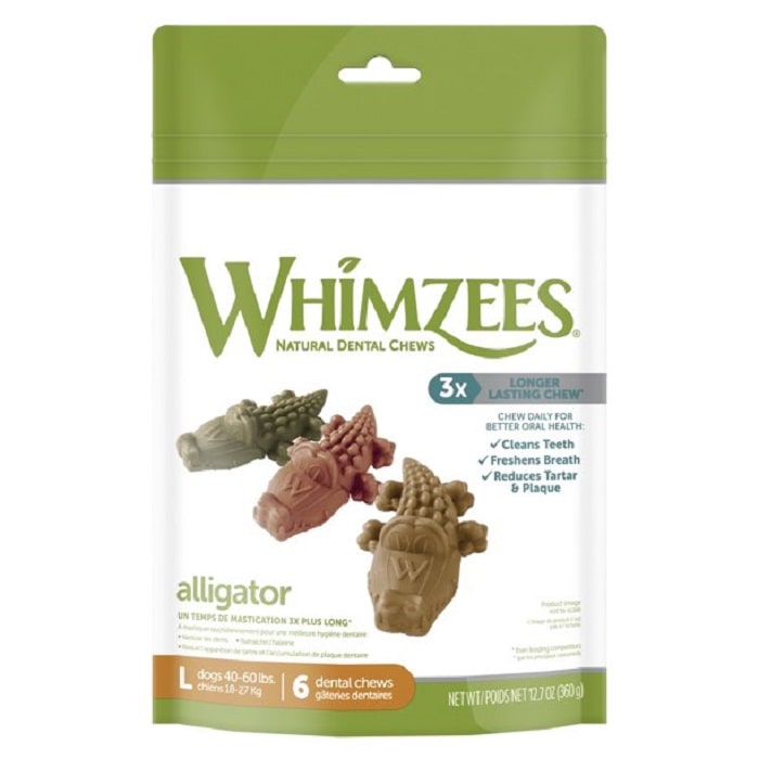 Whimzees - Alligator Dental Dog Treats Large