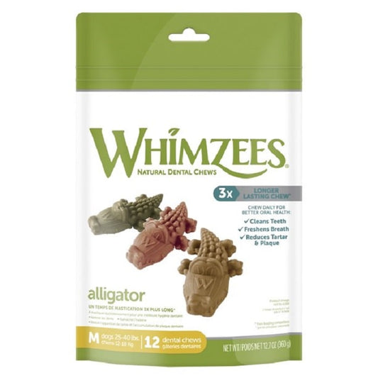 Whimzees - Alligator Dental Dog Treats medium 