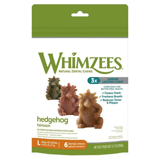 Whimzees - HedgeHog Dental Dog Treats (Large), 12.7oz