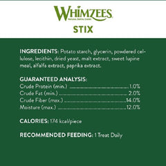 Whimzees - Stix Dental Dog Treats back