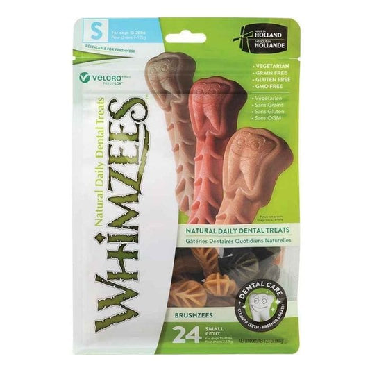 Whimzees - Toothbrush Dental Dog Treats (S), 12.7oz - front