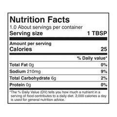 Wicked Foods - Wicked Sticky Teriyaki Sauce, 8.4oz - nutrition facts