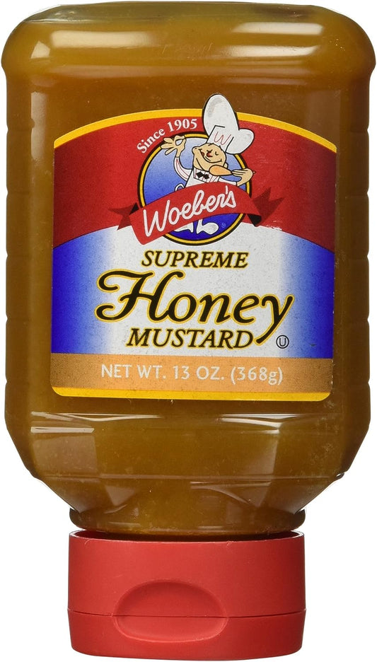 Woeber Mustard Smply Suprm Honey 13 Oz - Pack Of 6