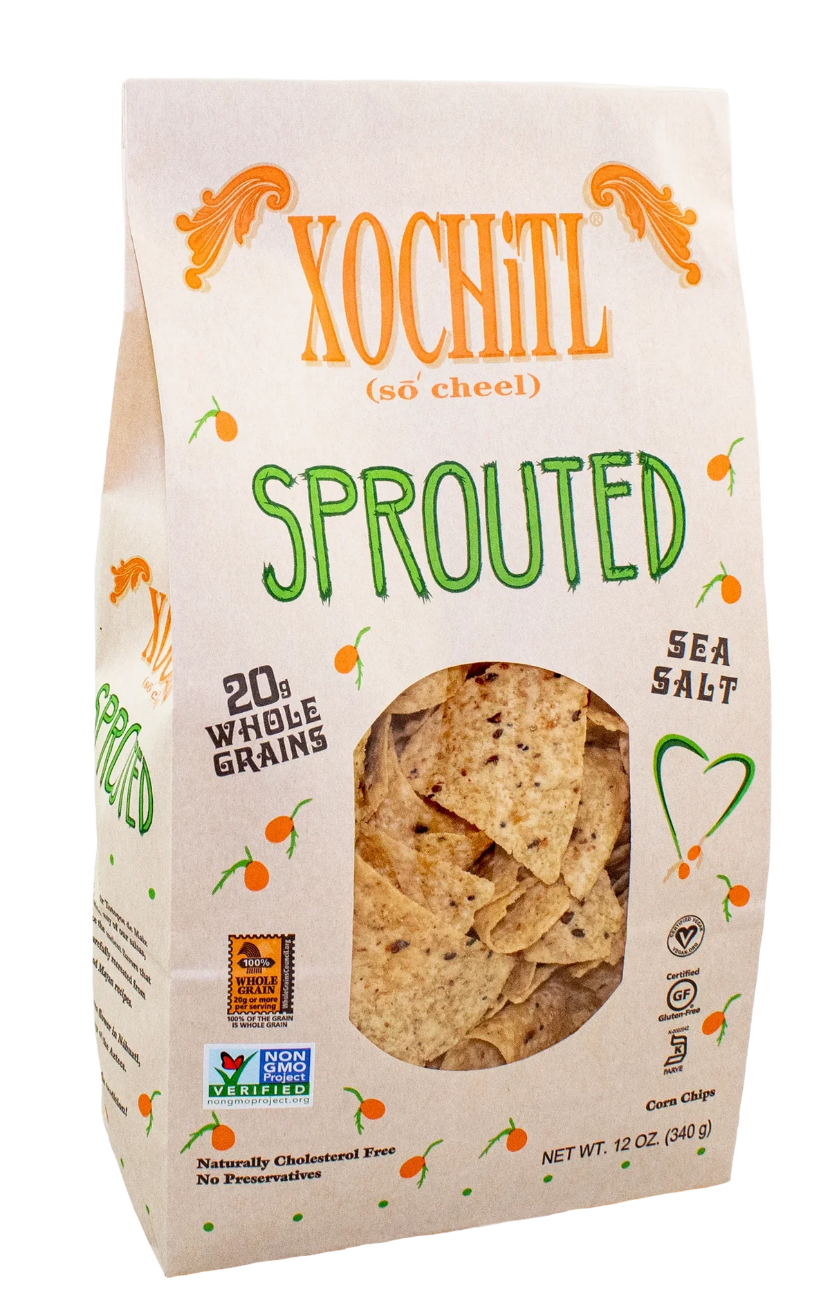 Xochitl Chip Corn Sprouted 12 Oz - Pack Of 10