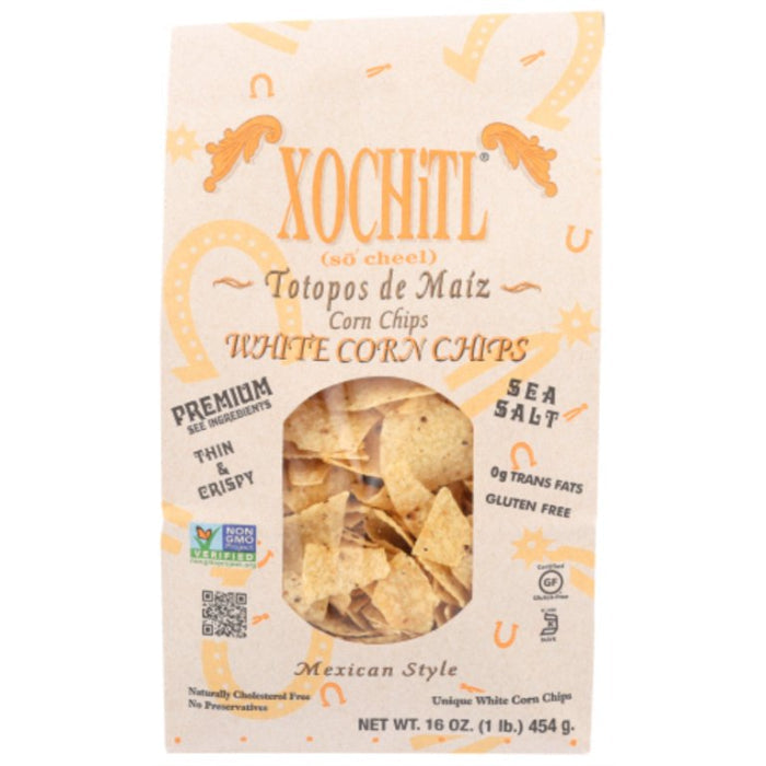 Xochitl Chip Corn White Org 16 Oz - Pack Of 9