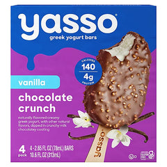 Yasso Bar Frz Vanilla Choc 4pk 4 Pk - Pack Of 8