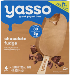 Yasso Bar Ygrt Grk Choc Fudge 14 Oz - Pack Of 8