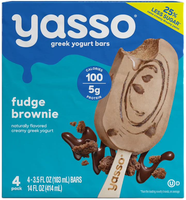 Yasso Bar Ygrt Grk Fdge Brwn 4 Pk - Pack Of 8