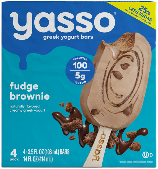 Yasso Bar Ygrt Grk Fdge Brwn 4 Pk - Pack Of 8