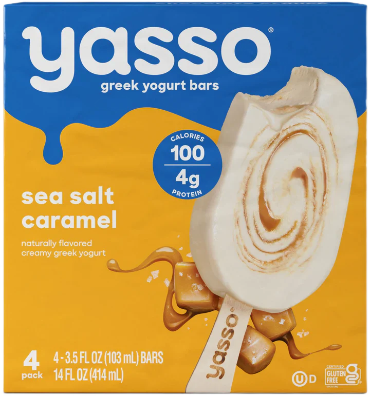 Yasso Bar Ygrt Grk Sslt Crml 14 Oz - Pack Of 8