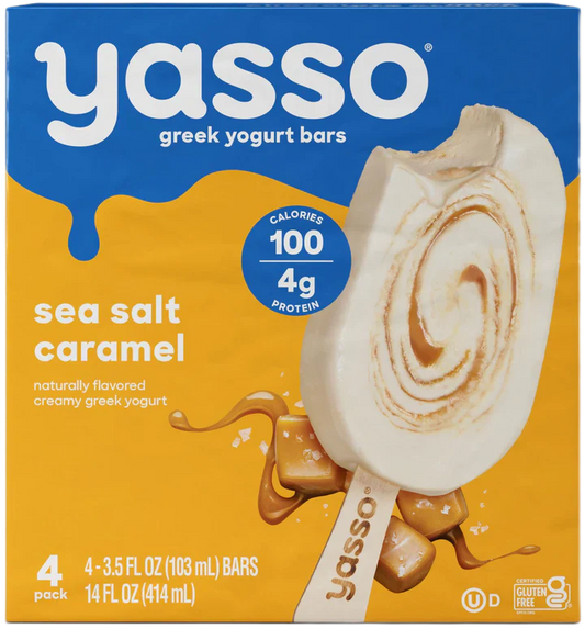 Yasso Bar Ygrt Grk Sslt Crml 14 Oz - Pack Of 8