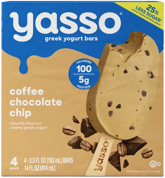 Yasso Ice Crm Bar Coffee Choc C 4 Pk - Pack Of 8