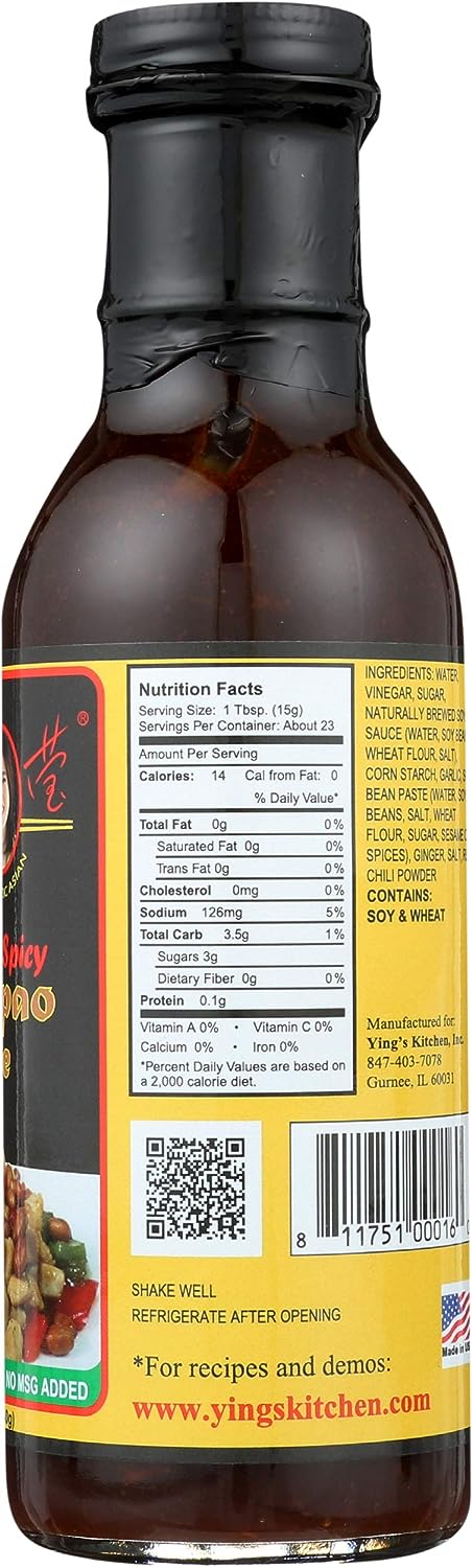 Yings Sauce Kungpao 12 Oz - Pack Of 6 - back