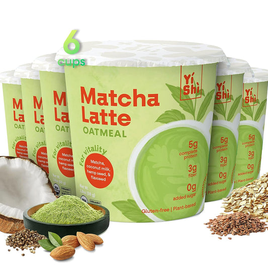 Yishi Matcha Latte Cup 1.76 Oz - Pack Of 6