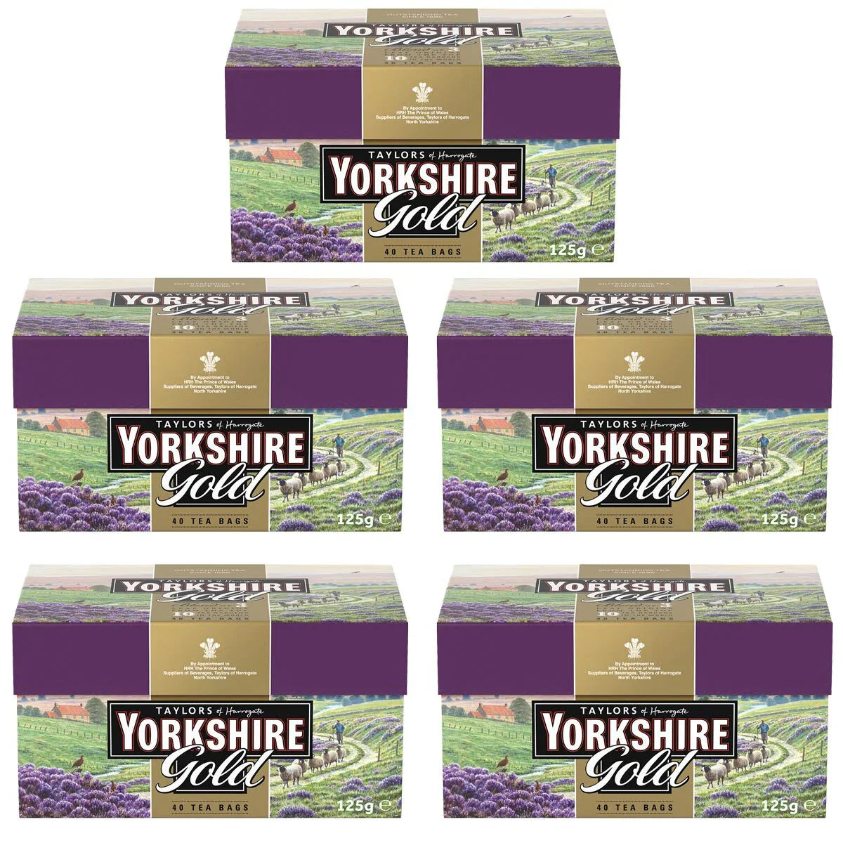 Yorkshire Tea Yorkshire Gold 40 Bg - Pack Of 5