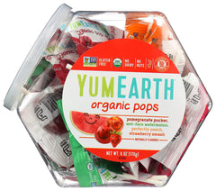 YumEarth, Organic Fruit Lollipops, 6oz
 | Pack of 10 - PlantX US