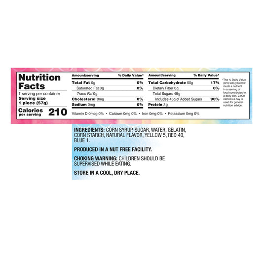 Yummallo Marshmallow Rnbow Jmbo Sw 2 Oz - Pack Of 25 - back