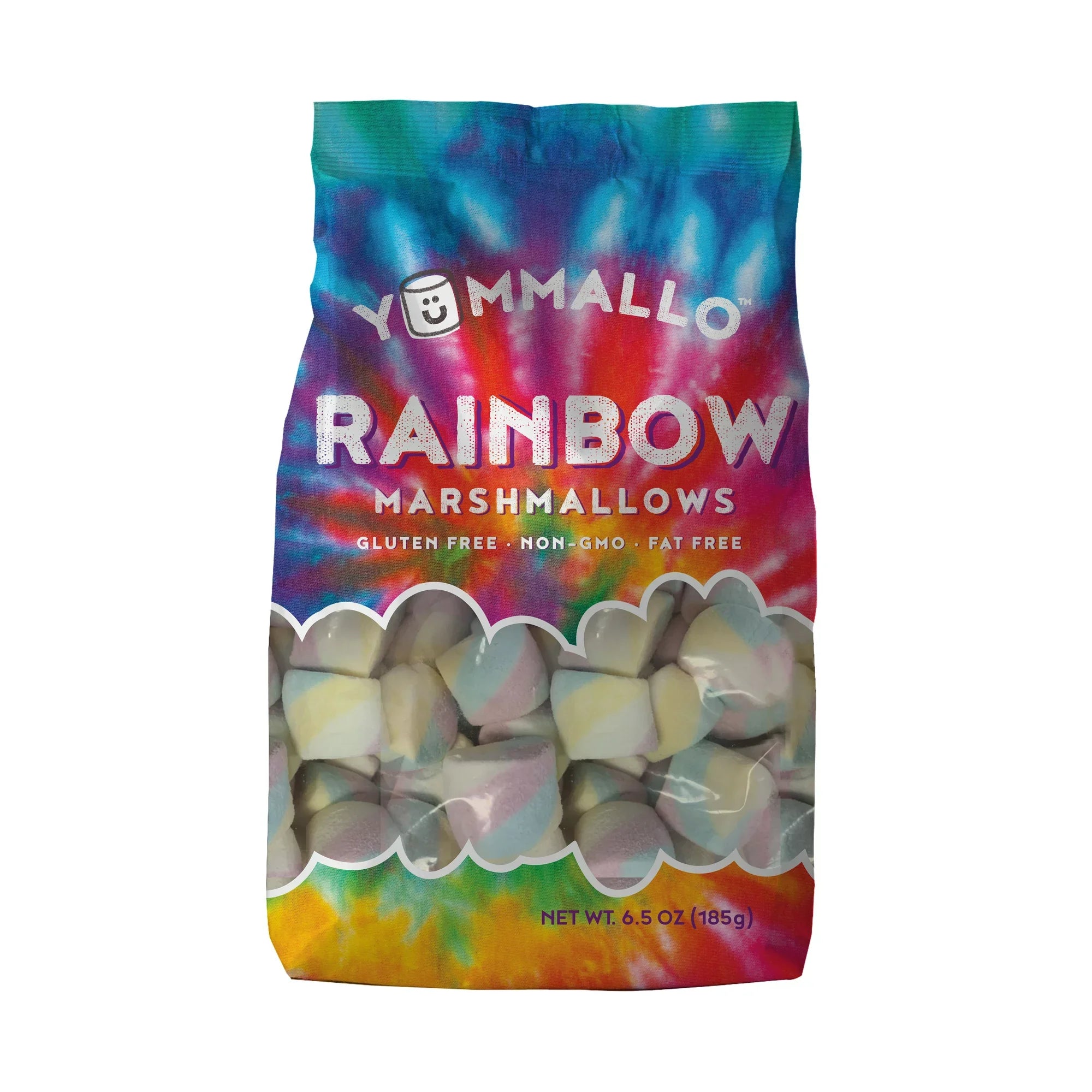 Yummallo Marshmallows Rainbow 6.5 Oz - Pack Of 12