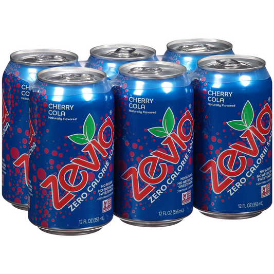 ZEVIA SODA COLA CHERRY 6 PACK
 | Pack of 4 - PlantX US