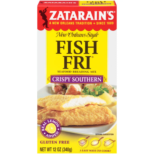 Zatarains Breading Fish Fry Crispy 12 Oz - Pack Of 8