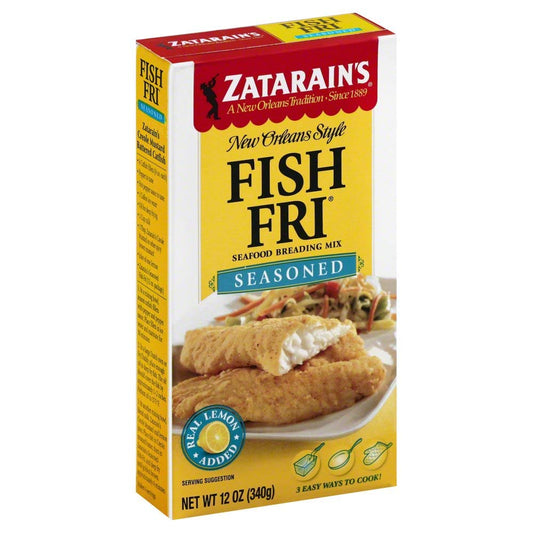 Zatarains Breading Fish Fry Seasoned 12 Oz - Pack Of 8