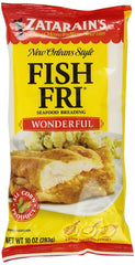 Zatarains Ssnng Fish Fri Crspy Plybg 10 Oz - Pack Of 12