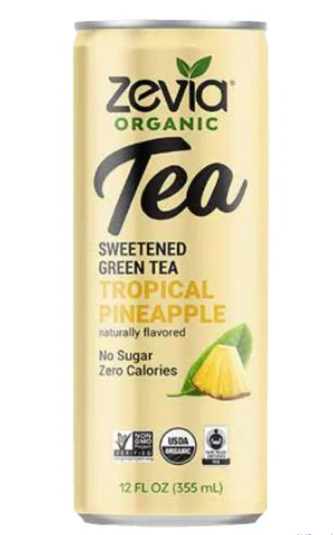 Zevia Tea Grn Trpcl Pnpple Org 12 Fo - Pack Of 12