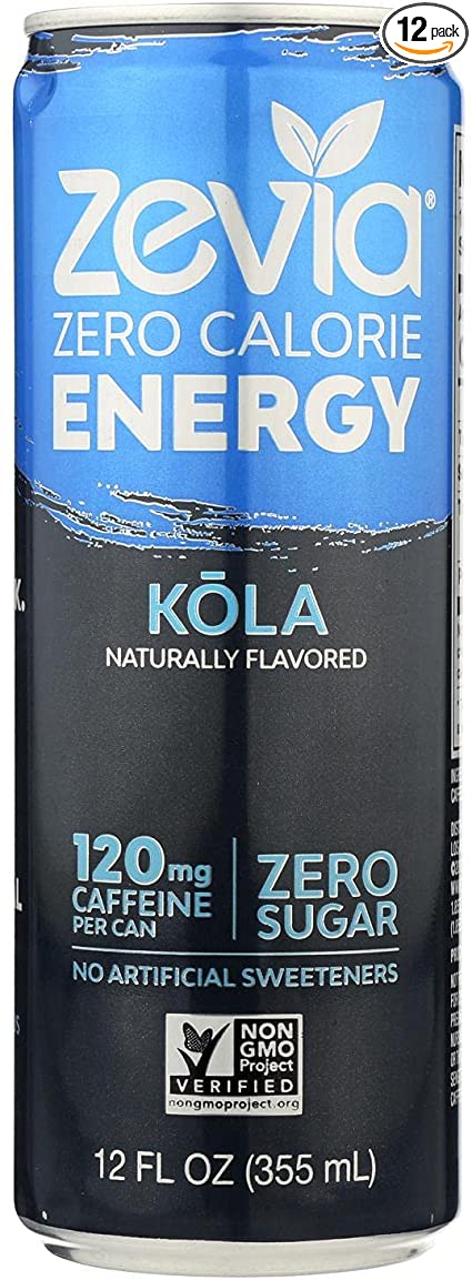 Zevia Zero Calorie Energy Drink - Kola - 12 Fl Oz
 | Pack of 12 - PlantX US