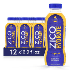 Zico Water Hydrate Tropical 16.9 Fo - Pack Of 12