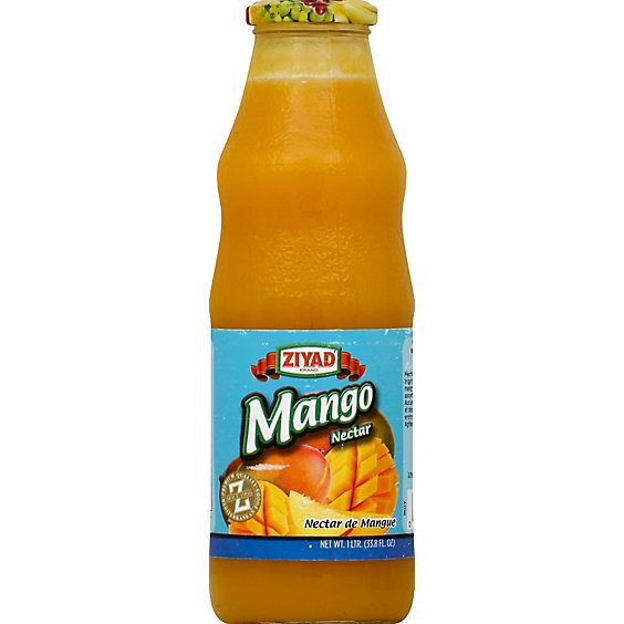 Ziyad Drink Mango Glass 33.8 Oz - Pack Of 6