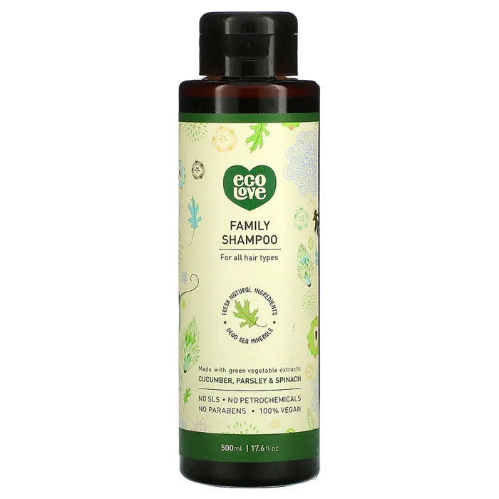 ecoLove - Green Vegetables Family Shampoo, 17.6 fl oz