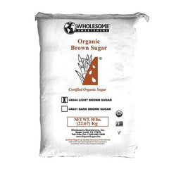 Wholesome - Sweeteners Organic Light Brown Sugar, 50lbs