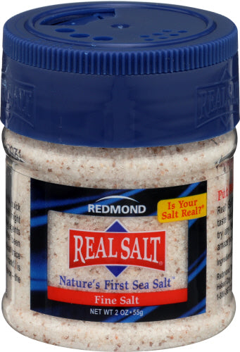 Redmond - Real Salt Nature's First Sea Salt, Fine Salt, 2 Oz | Pack of 3
