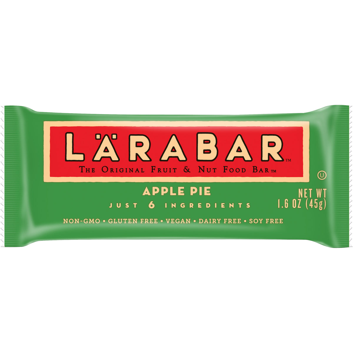 Larabar - Apple Pie Fruit & Nut Bar, 1.6 Oz | Pack of 16