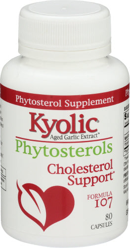 Kyolic - Aged Garlic Extract + Phytosterols Cholesterol Formula 107 (80 Capsules)