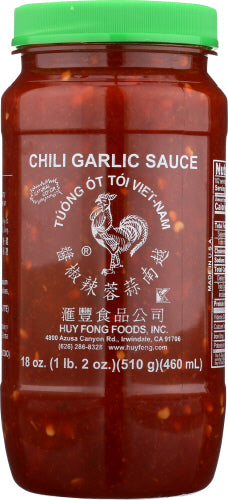 Huy Fong - Foods Chili Garlic Sauce, 18  Oz | Pack of 12